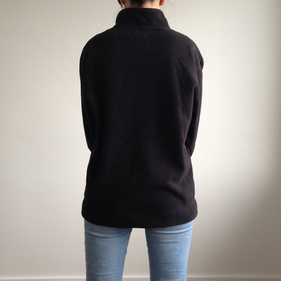 GAP - Black Quarter Zip Polar Fleece Pullover - Picture 4 of 8